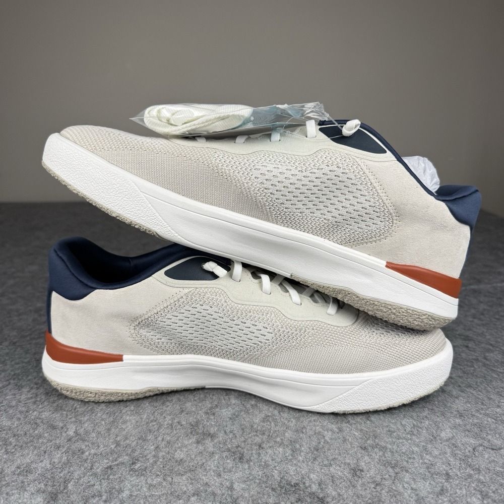 REEF BRAND NEW Shoreline Del Mar Shoes Tan White Navy Red Men's Size 13 - Picture 7 of 9